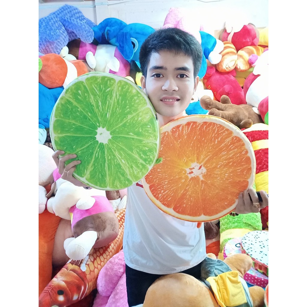 ĐỆM NGỒI IN TRÁI CÂY 3D