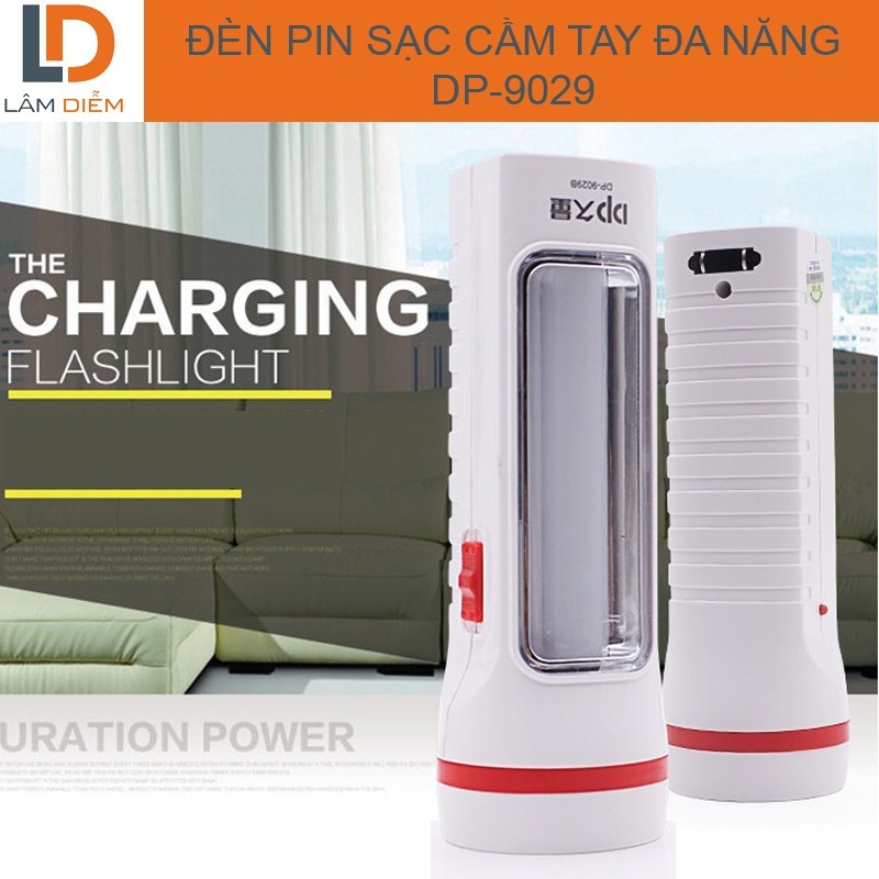 đèn pin led sạc cầm tay đa năng dp 9029