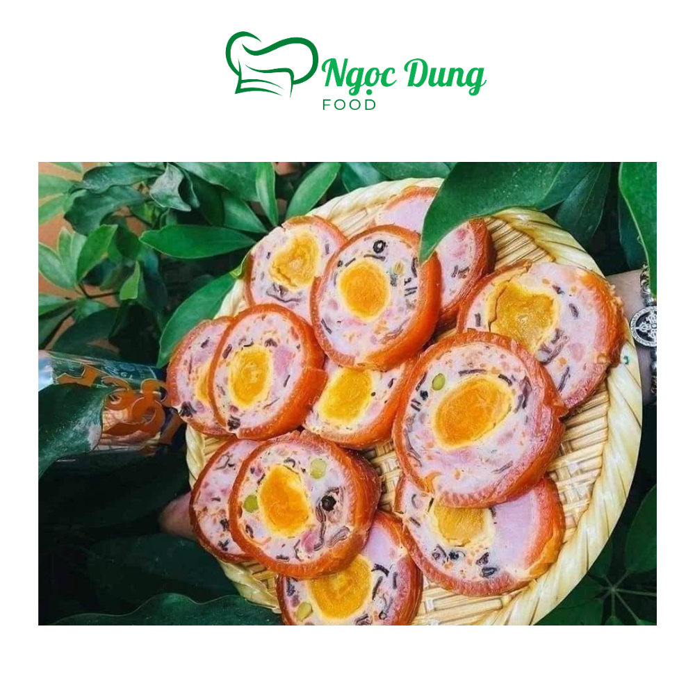 Jambon trứng muối. Chả da cam đòn 500g