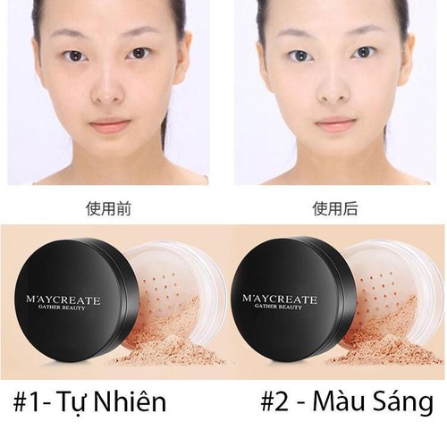 Phấn phủ che khuyết kiềm dầu Maycreate
