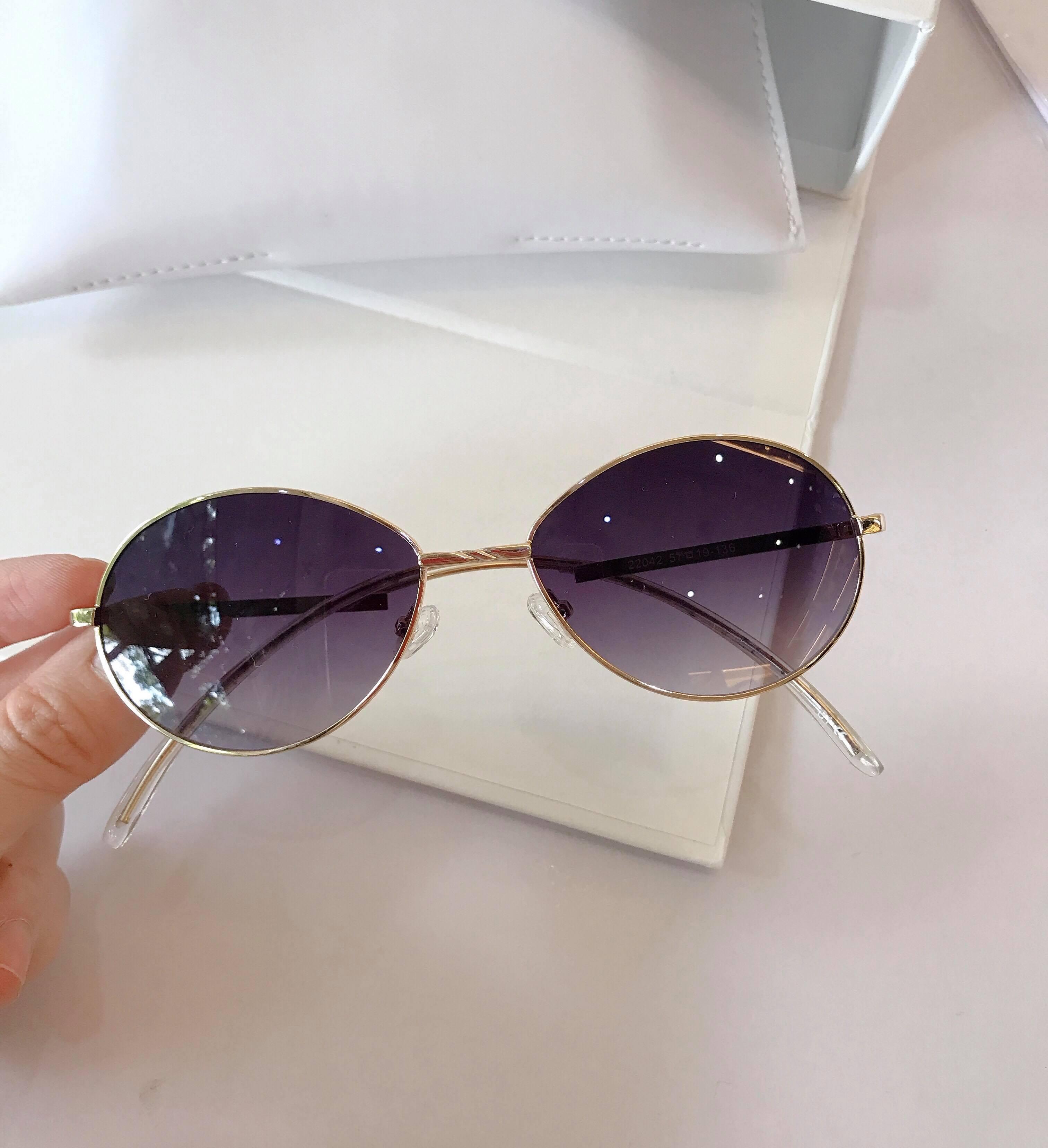 Kính râm Mắt tròn Cobalt nhỏ unisex thời trang (Nhiều Màu)