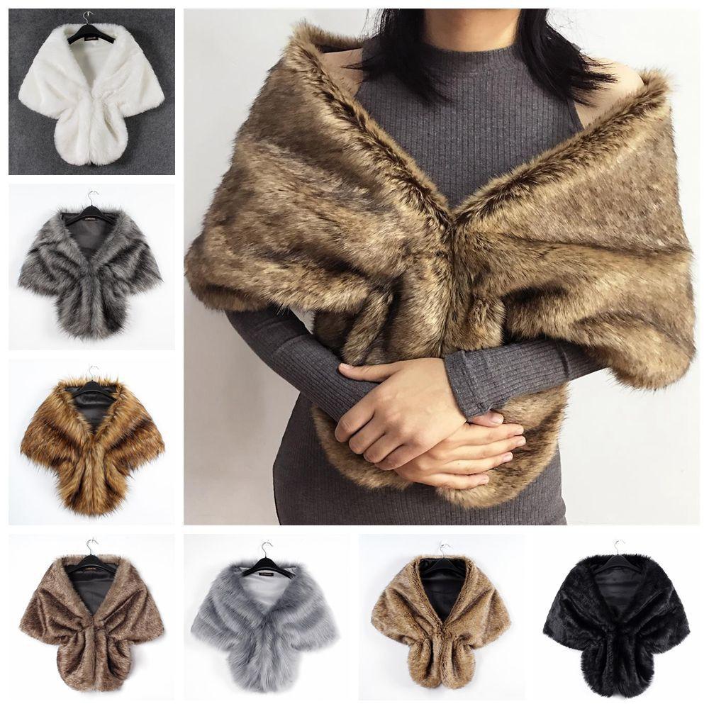 Khăn choàng giả lông thú giữ ấm