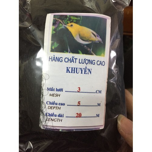 lưới bẫy chim khuyên cao 5m
