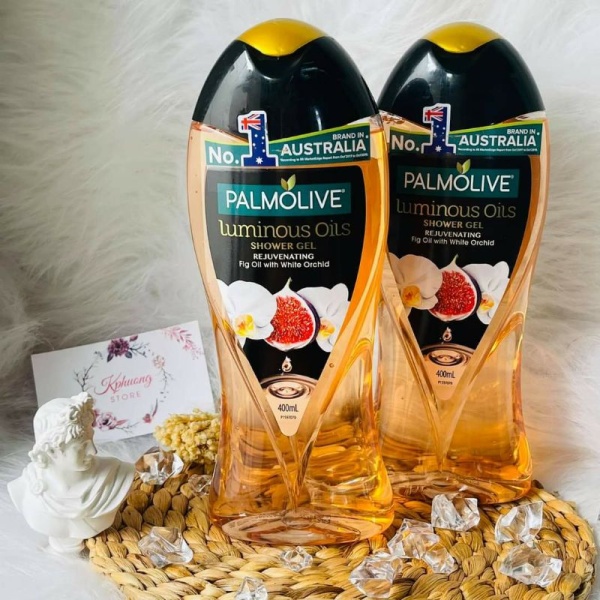 Lô 2 Sữa tắm Palmolive tinh dầu vả và hoa lan trắng 400ml nhập khẩu