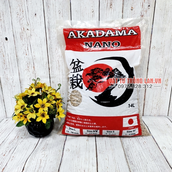 Đất akadama, đất trồng bonsai akama size M giá tốt