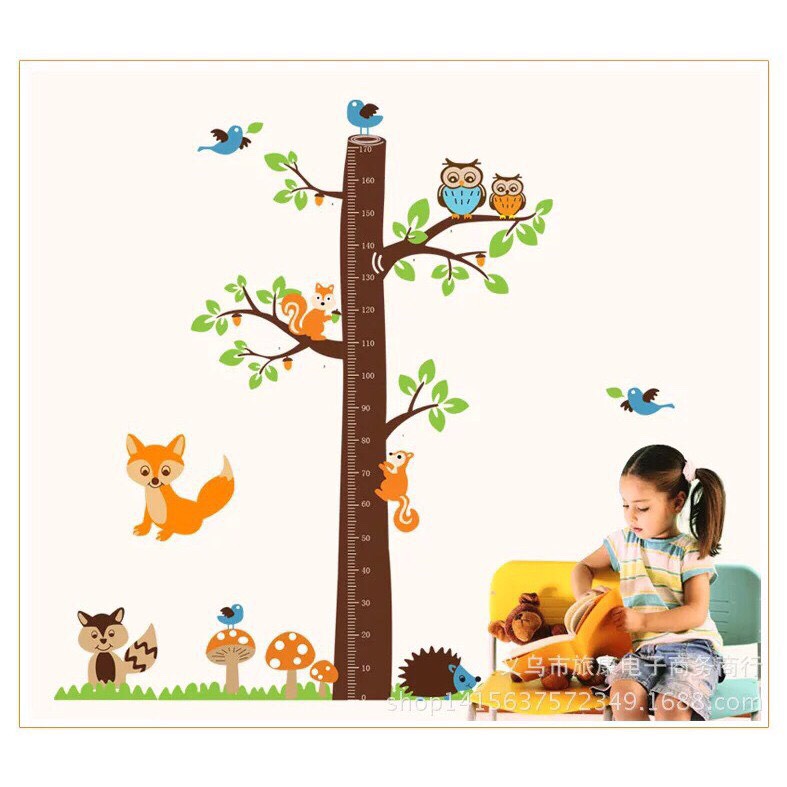 Decan Dán Tường Đo Chiều Cao Cho Bé Tấm To