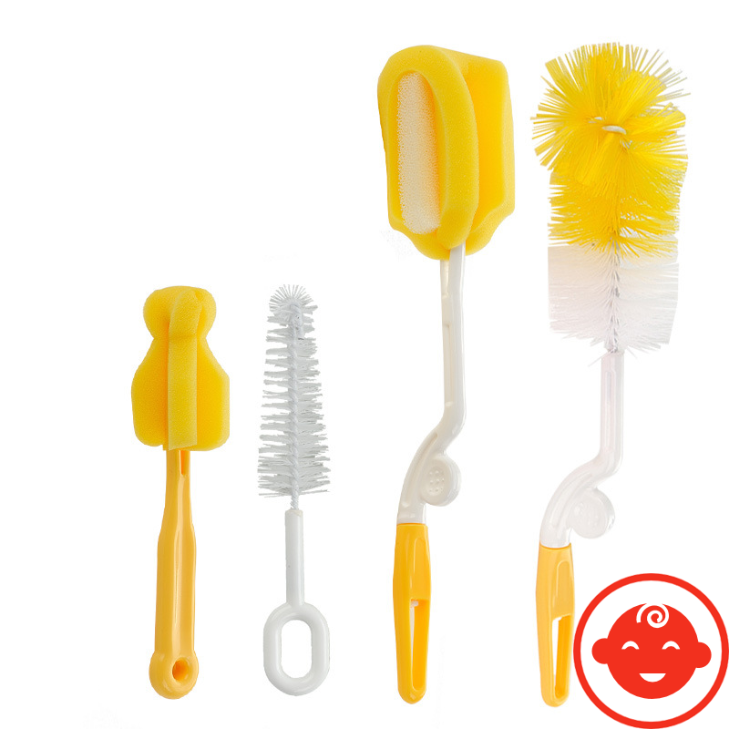 Cọ rửa bình sữa cho bé 4 chi tiết đa năng vệ sinh bình núm ty