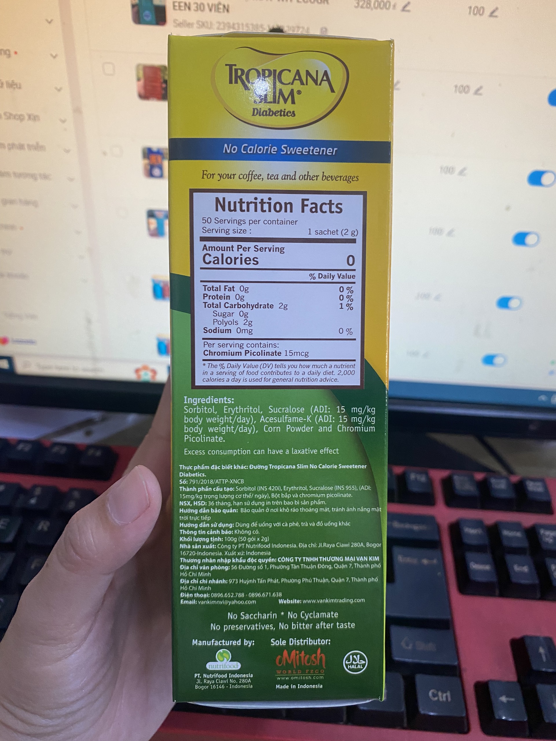 ĐƯỜNG BẮP ĂN KIÊNG TROPICANA SLIM