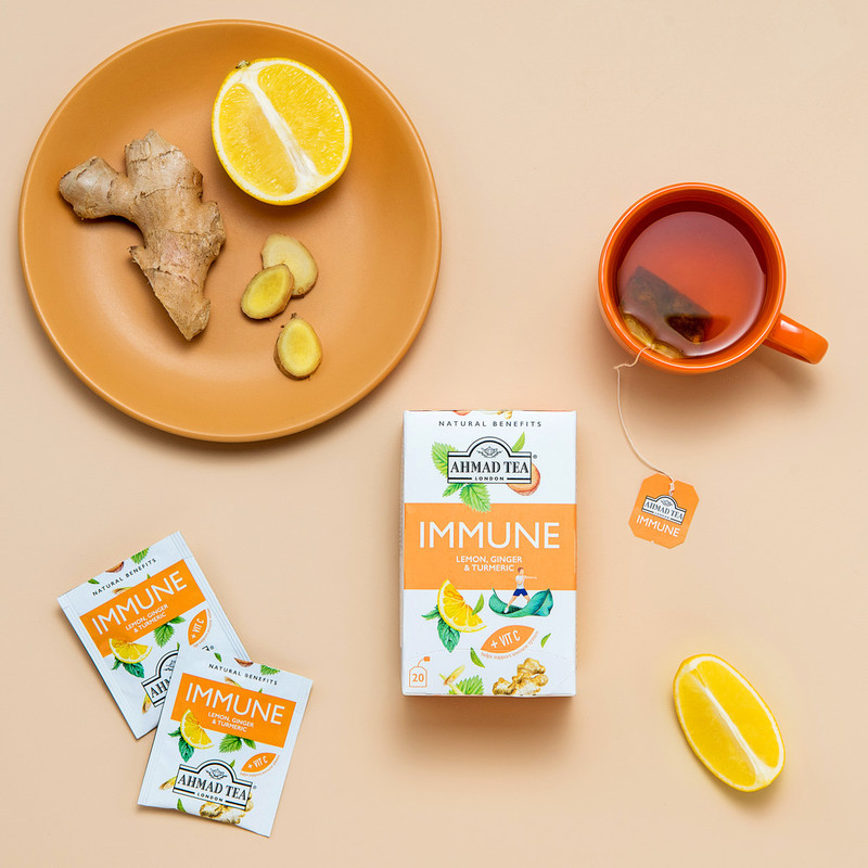 (TẶNG THÊM 2 GÓI LẺ) TRÀ AHMAD TĂNG CƯỜNG HỆ MIẾN DỊCH 30G - AHMAD IMMUNE NATURAL BENEFITS TEA