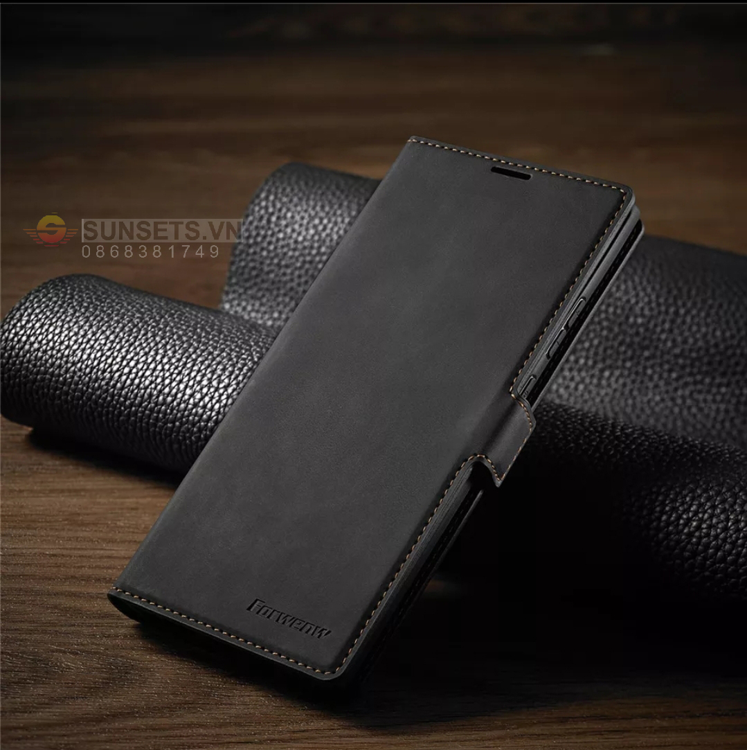 Bao da Samsung S21/ Note 20 Ultra/ Note 10+/ Note 10 Lite/ Note 9 ngăn đựng thẻ ATM