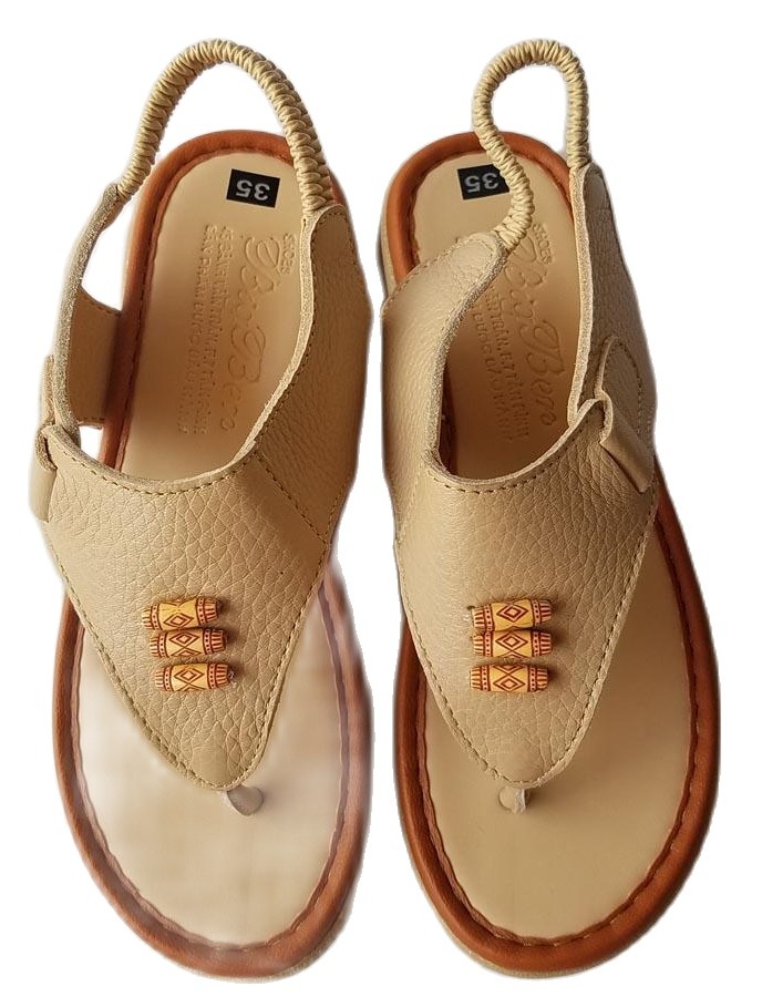 Giày Sandal Nữ Xỏ Ngón Da Bò BIGBEN SDN24