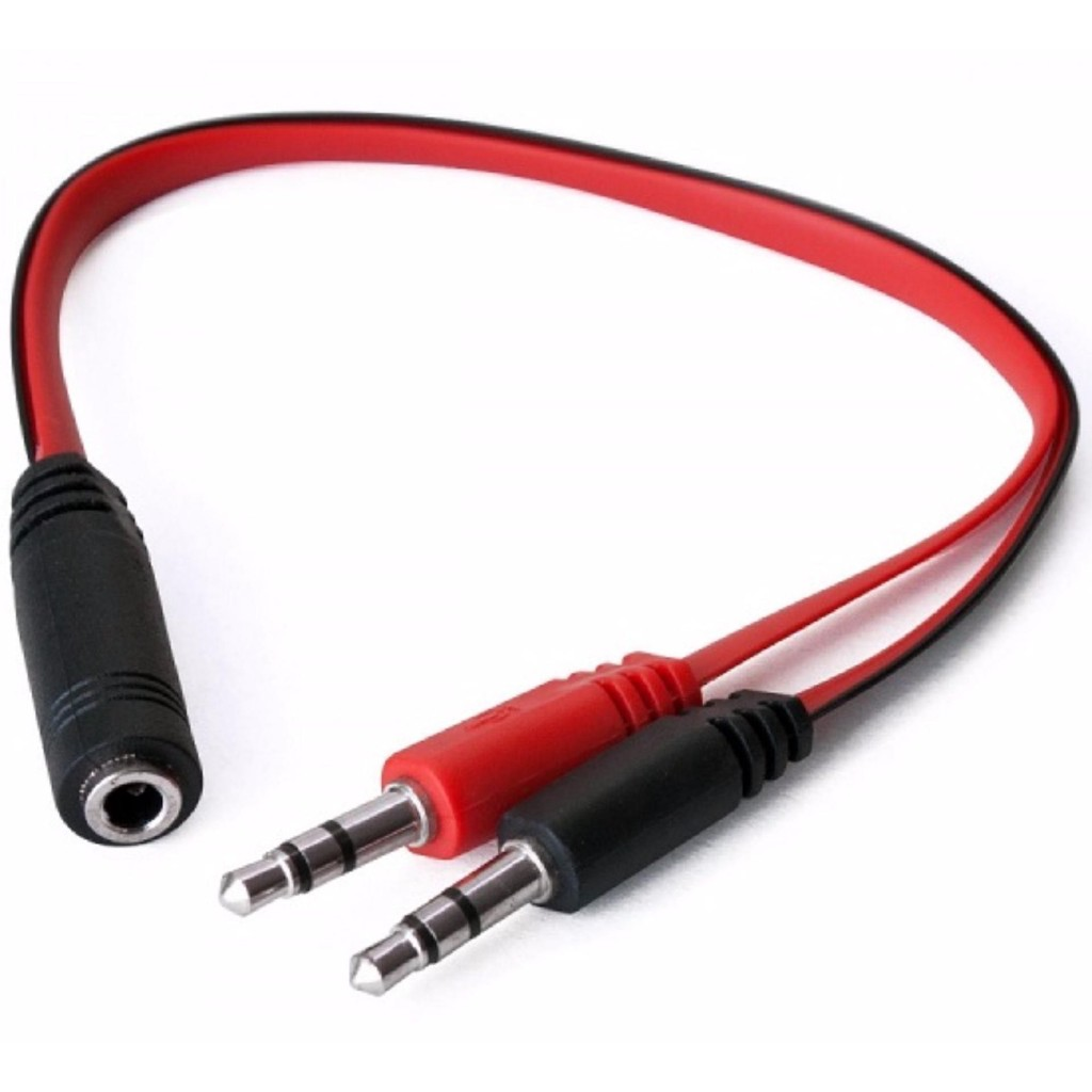 Dây cáp chuyển 2 đầu 3.5 audio và micro ra 1 đầu 3.5 cho pc laptop-c23