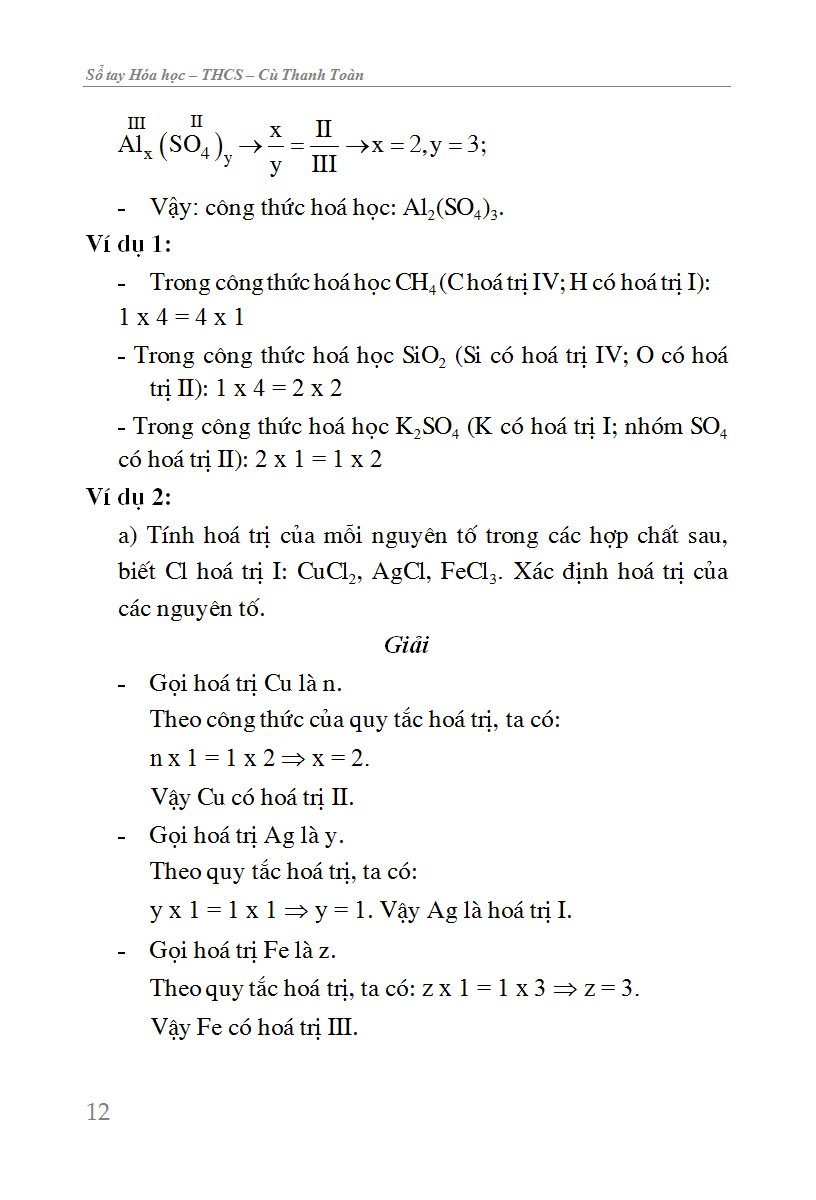 Sổ Tay Hóa Học 9