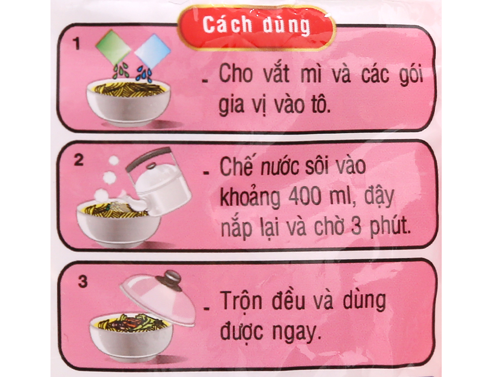 Mì gói Hảo Hảo chua cay ( 1 thùng × 30 Gói )