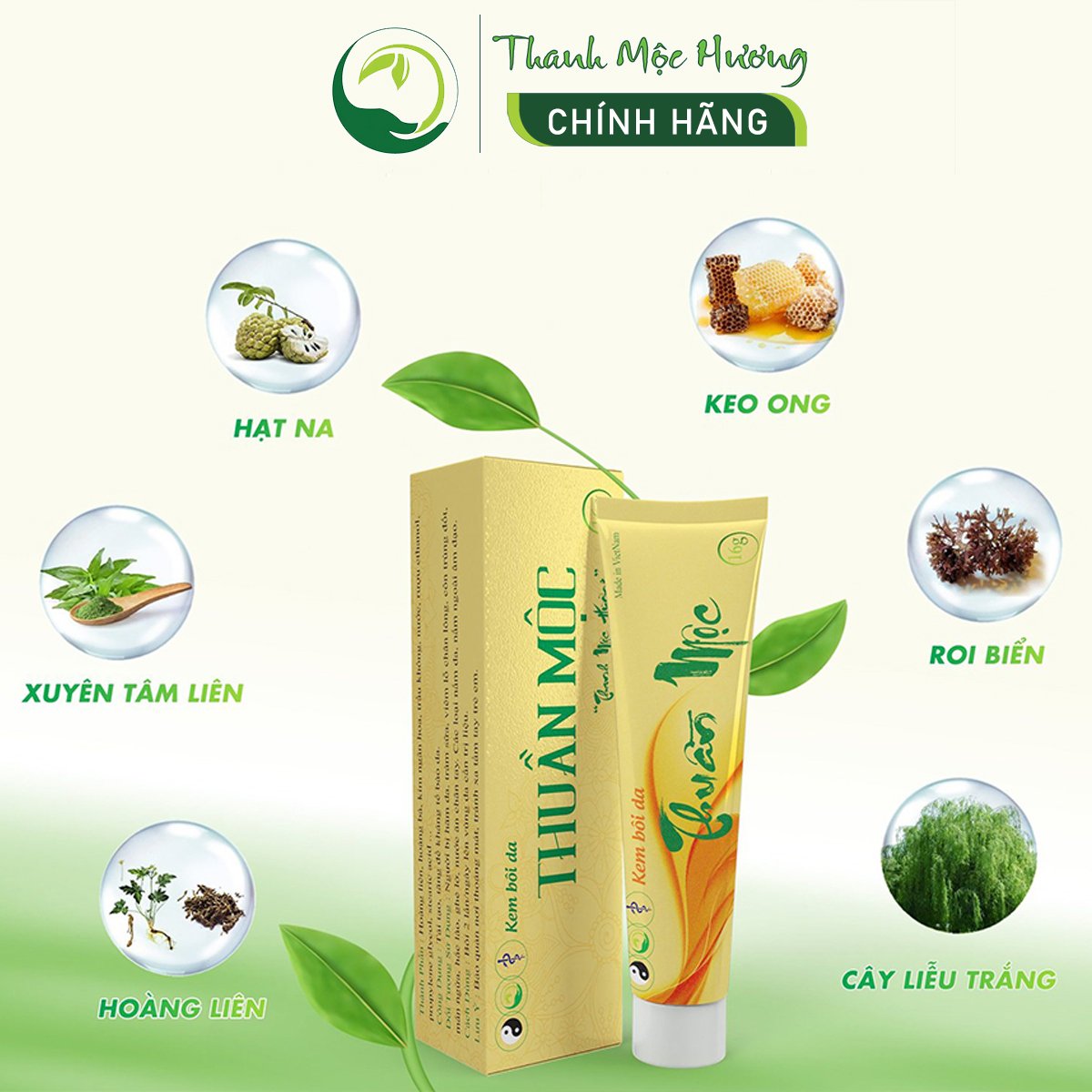 Kem bôi da Thuần Mộc Thanh Mộc HƯơng
