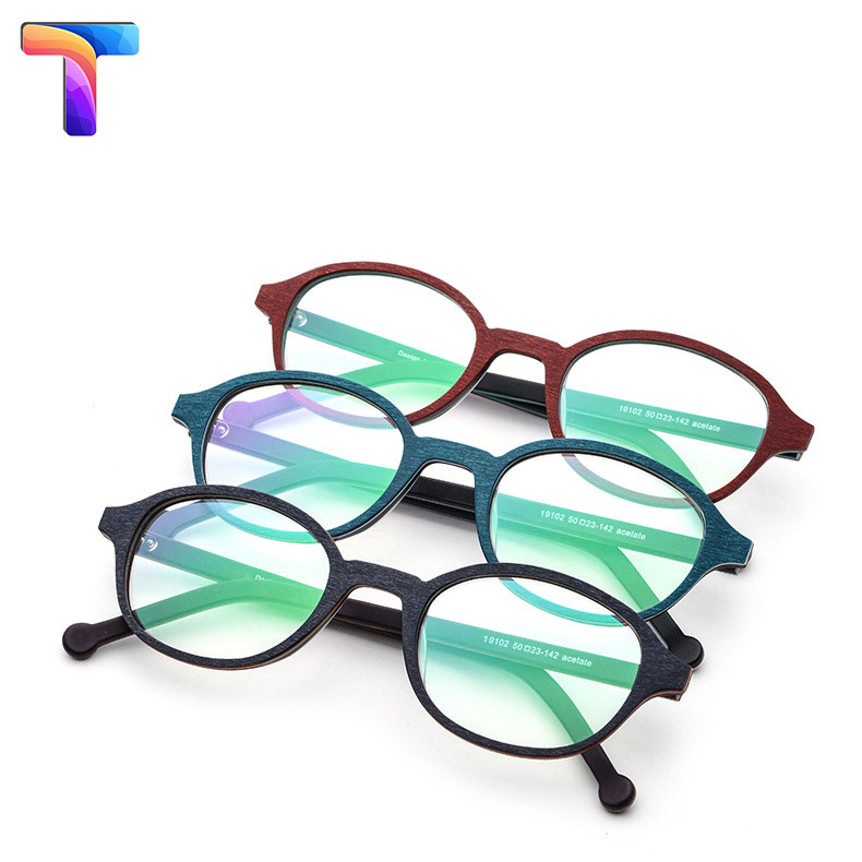 [ Sale xả lỗ ]Kính vân gỗ Acetate 19102