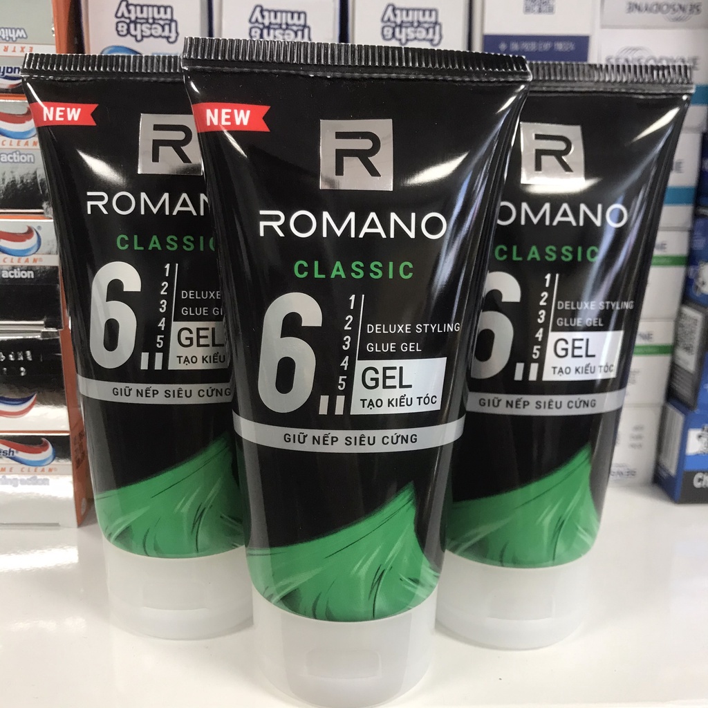 Gel vuốt tóc Romano Classic siêu cứng 150g  Chuỗi Tạp Hóa Việt  Chuyên Sỉ  Và Lẻ