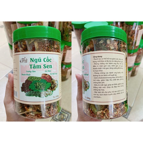 Trà ngũ cốc tâm sen 9 thành phần