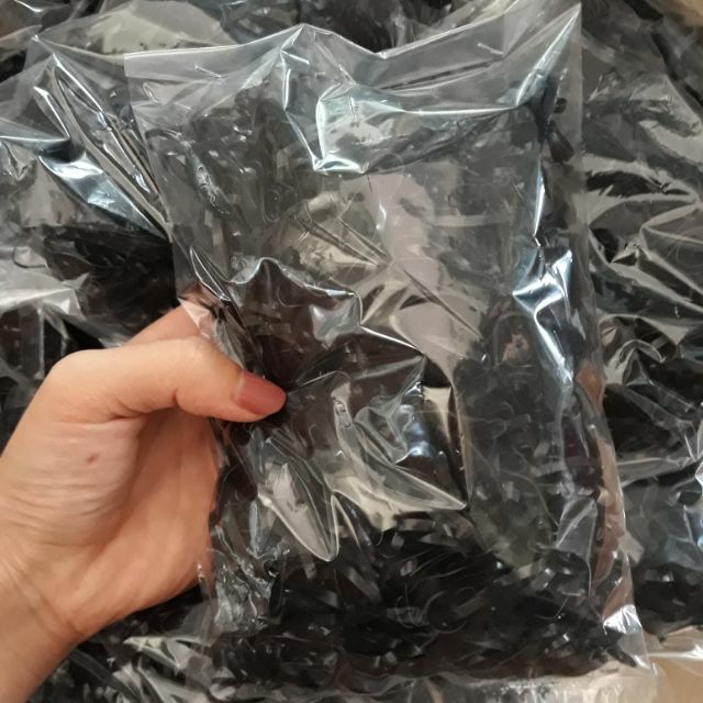 100 dây chun buộc tóc màu đen