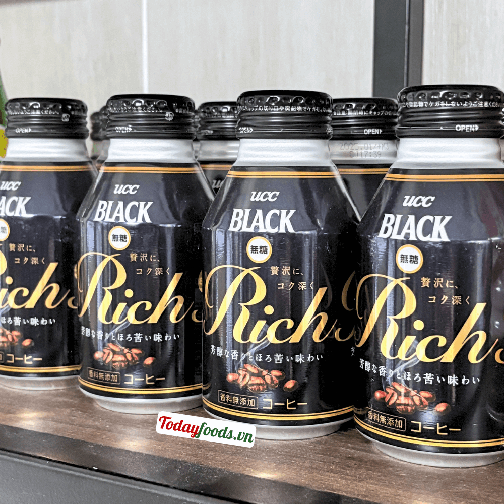 Cà Phê Đen KHÔNG ĐƯỜNG UCC (Nhật) chai nắp vặn 275G (Black Coffee)