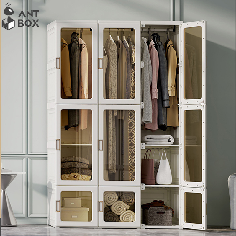 Tủ Quần Áo Xếp Gọn Tủ Đựng Túi Xách Antbox, Tủ Đựng Quần Áo Gấp Gọn Lắp  Ghép Đa Năng Tủ Nhựa Gấp Gọn Kệ Để Đồ Thiết Kế Nhiều Ngăn Sâu
