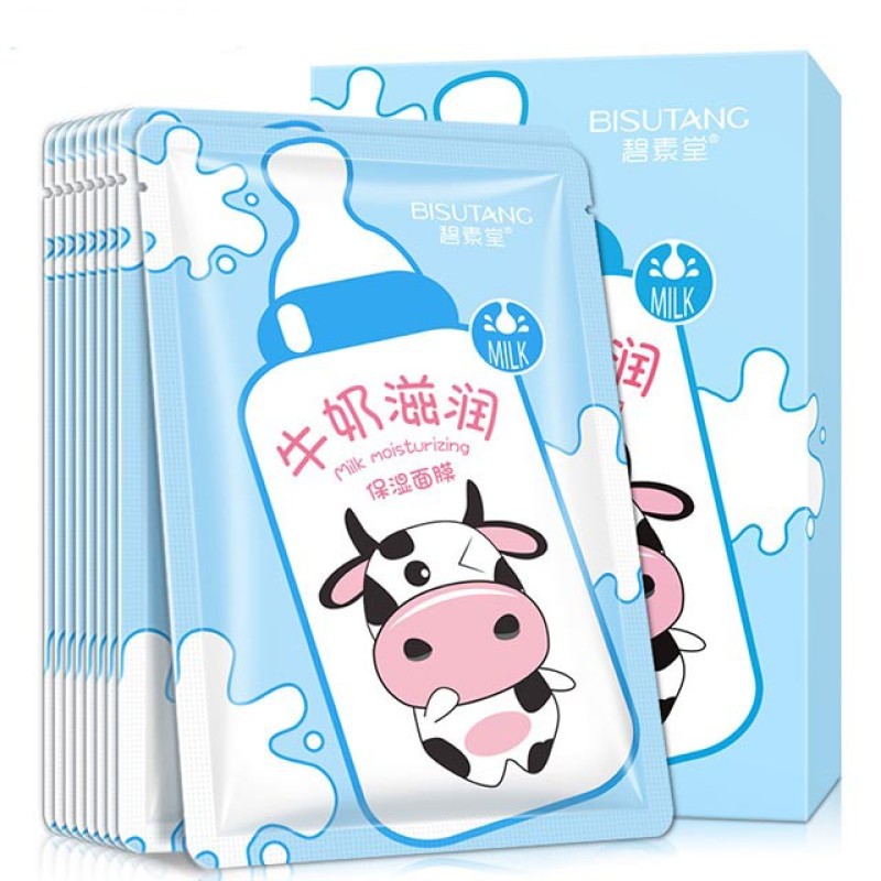 [HCM]Mặt Nạ Sữa Bò Tươi Milk Moisturizing Mask Bisutang cao cấp