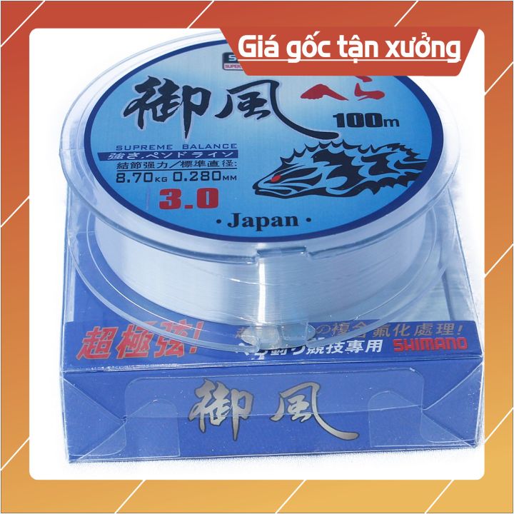 Cước Câu Cá Cước Câu Siêu Bền Shimano 100m Đủ Size Rẻ Khỏe  ( ĐỒ CÂU A LÂM )