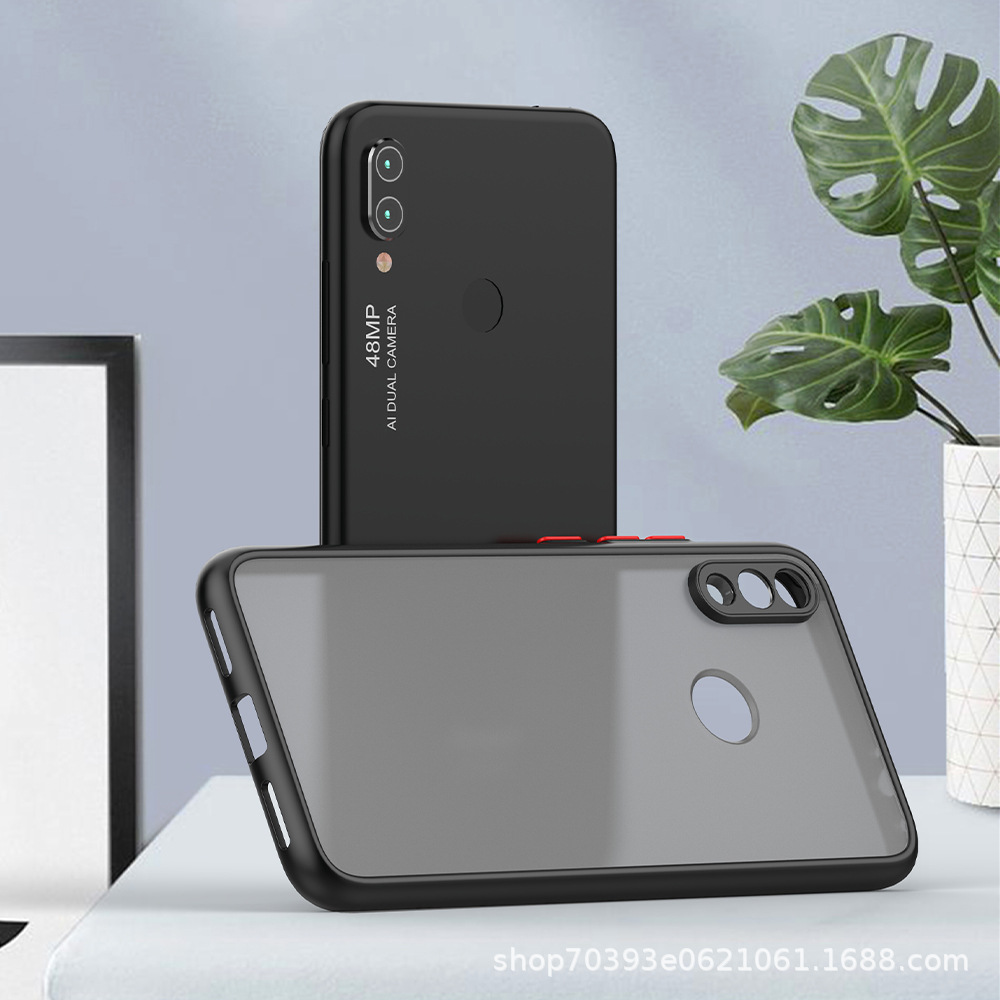 Ốp lưng Redmi Note 11 Pro Note 11s Note 7 Note 8 Note 9  Pro Note 9s Note 10 10s 9T 9A Mi 11 Lite 5G đen nhám [Basic]