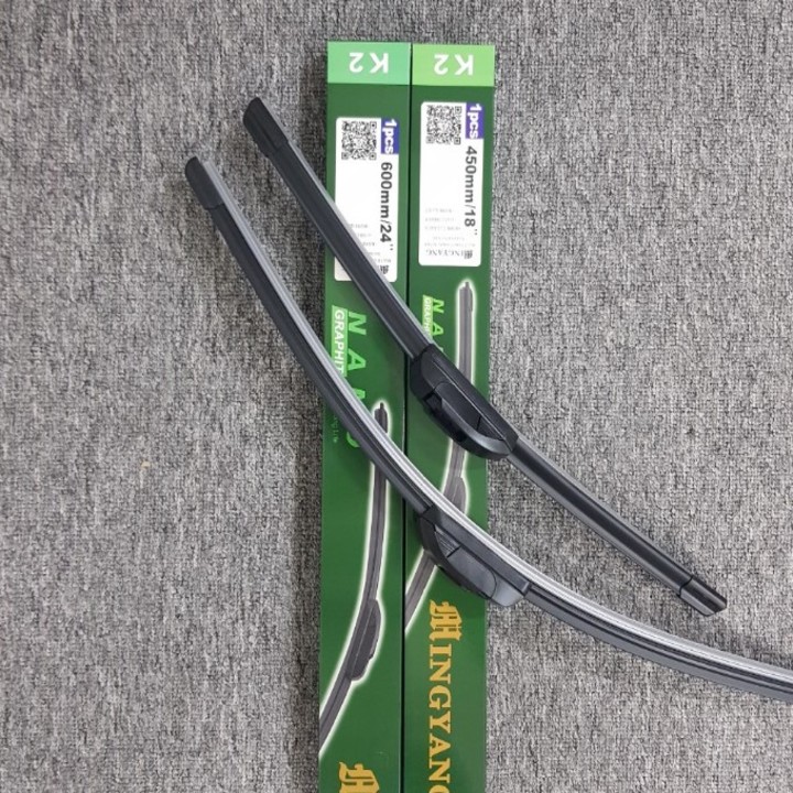 Bộ 2 thanh gạt nước mưa ô tô Nano Mềm cao cấp dành cho hãng xe Toyota: Camry-Altis-Yaris-Fortuner-Vios-Hilux-Innova-Land Cruiser-Avalon-Previa