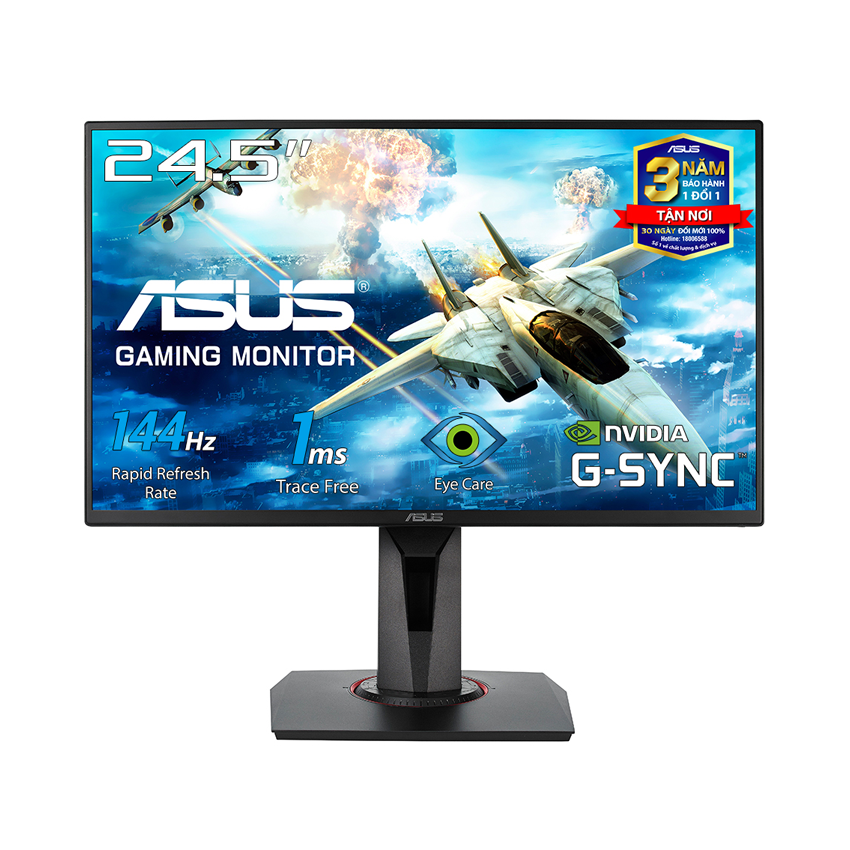 [Trả góp 0%]Màn hình Asus VG278Q (27 inch/FHD/144Hz/1ms/400cd/m²/DP+HDMI+DVI/G-SYNC/Compatible/FreeSync)
