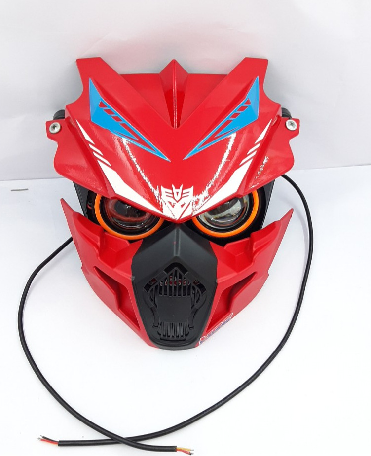 Mặt nạ robot - mặt nạ mắt mèo lắp xe điện ( mão ex)
