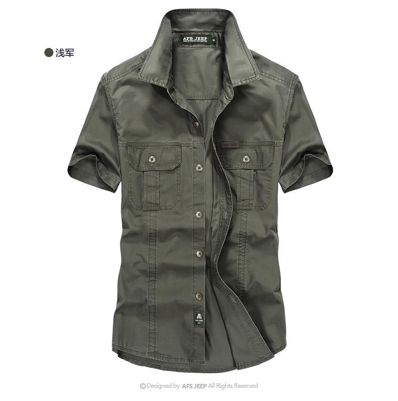 Qc201914 áo sơ mi nam trơn afs jeep