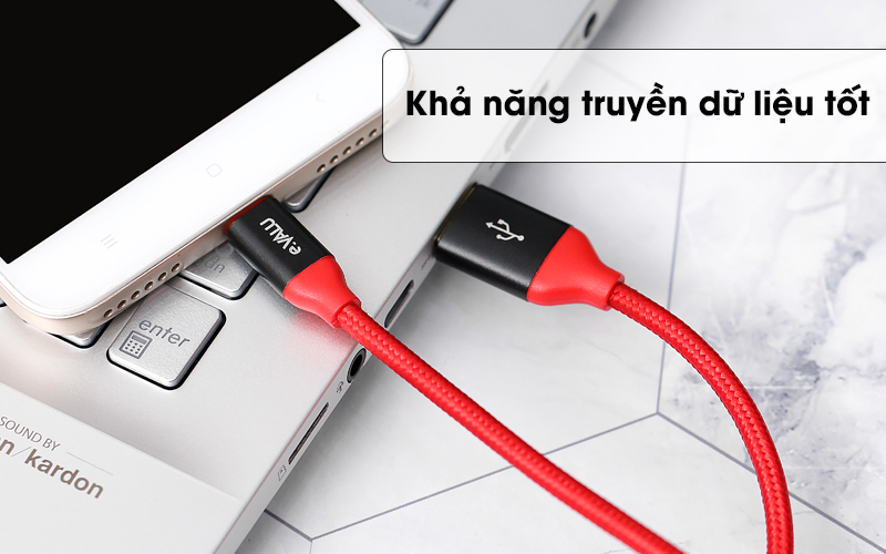 🔴Hàng Chính Hãng🔴Dây cáp Micro USB 1 m e.VALU LTM-01 Max 2.1A