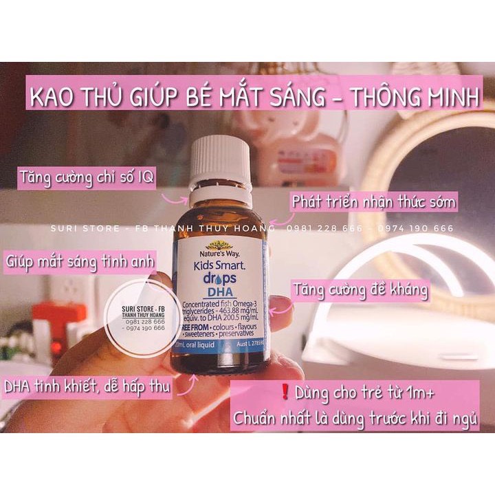 Dha Kids Smart Nature's Way dạng giọt cho bé 20ml