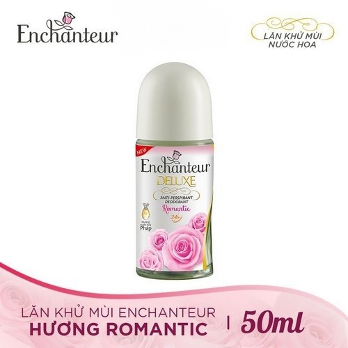 Lăn khử mùi hương nước hoa enchanteur deluxe romantic 50ml - 8935212804592