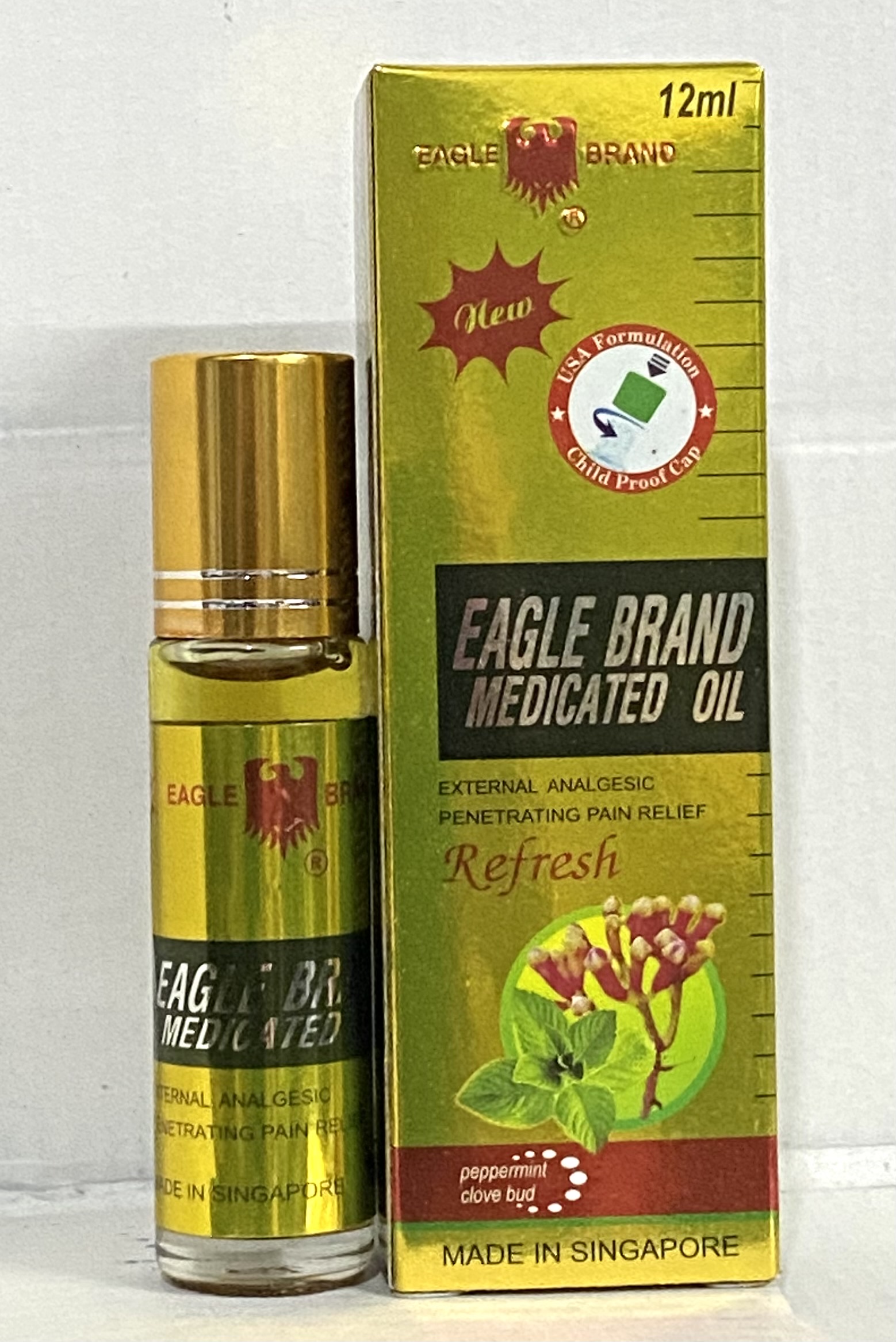 Dầu gió Mỹ dạng lăn 12ml (xanh, vàng, trắng)