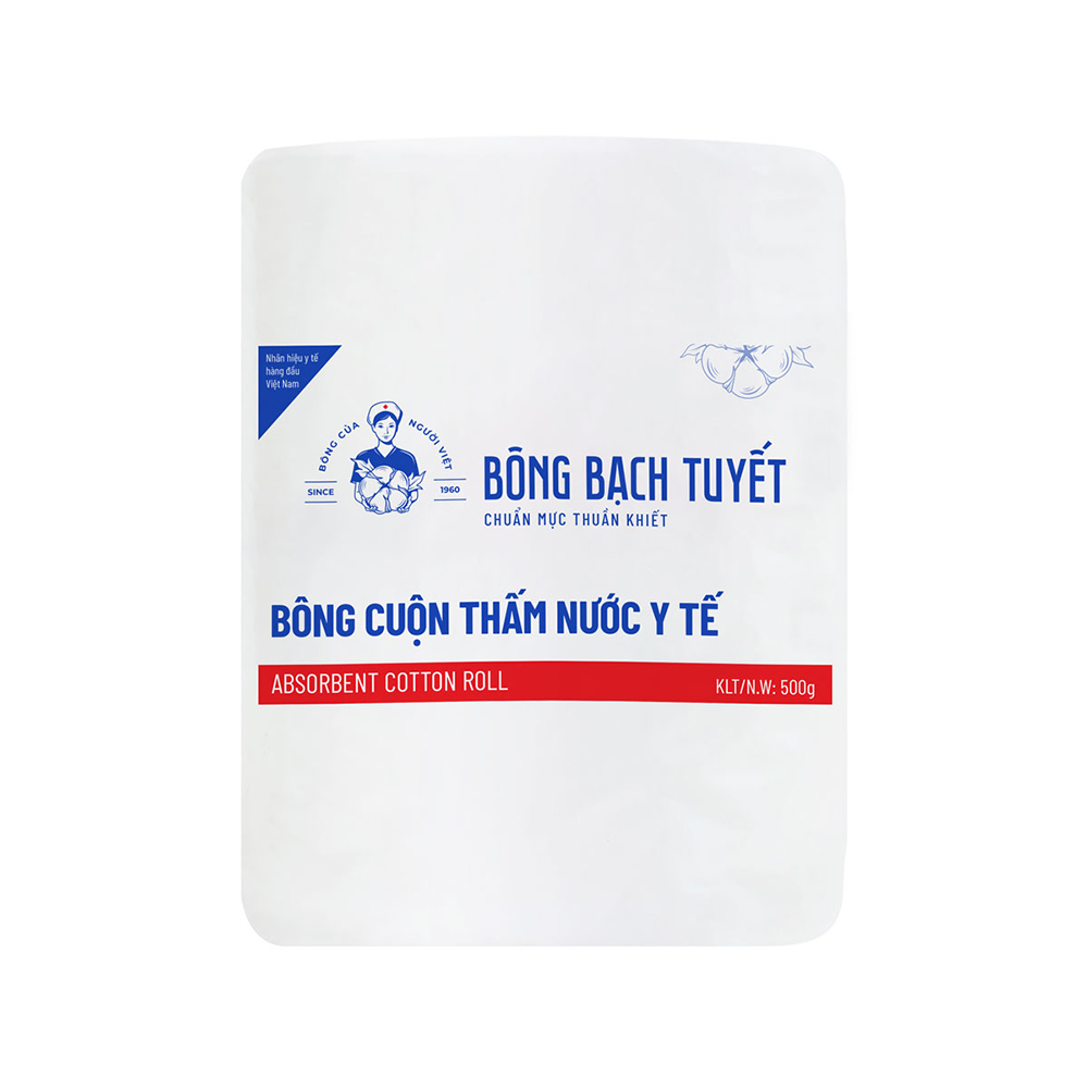 Bông y tế Bạch Tuyết 500gr - M