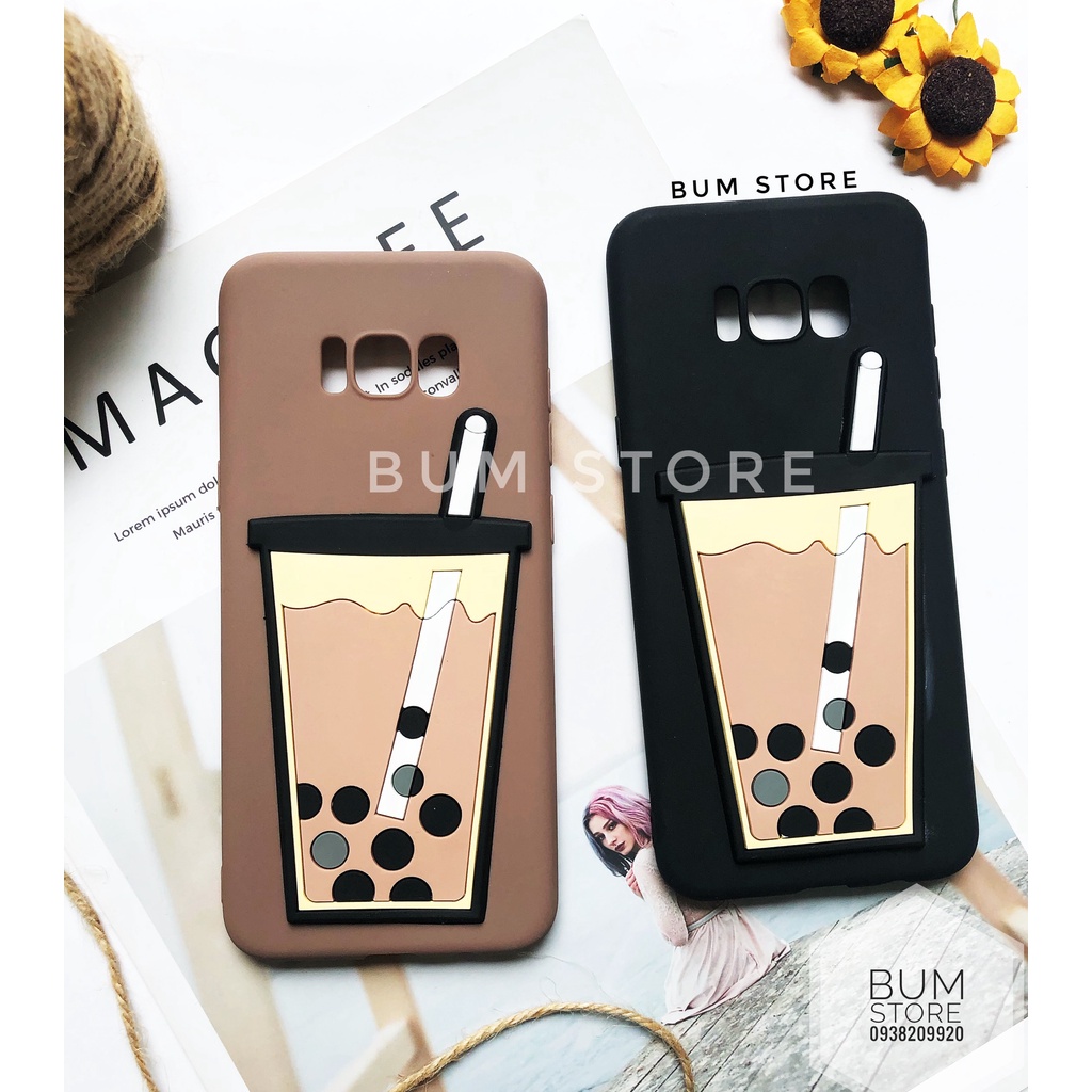 Ốp Lưng Hình Nổi Trà Sữa Dễ Thương Samsung Note 10+ / Note 10 / Note 8 / S10+ / S10 / S8+