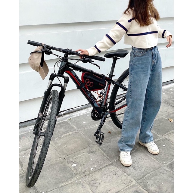 Quần jeans Ống suông dài Ruchan