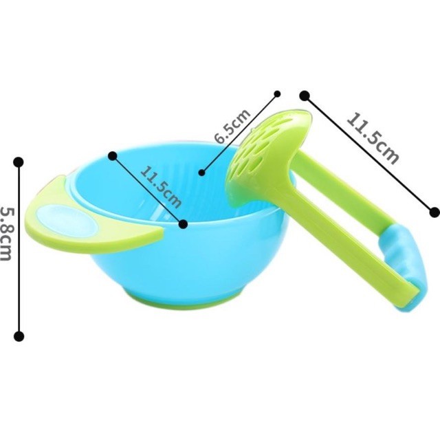 [Hoàn tiền 6%] Bộ bát và cán nghiền thức ăn dặm cho bé 𝐃𝟑𝟔