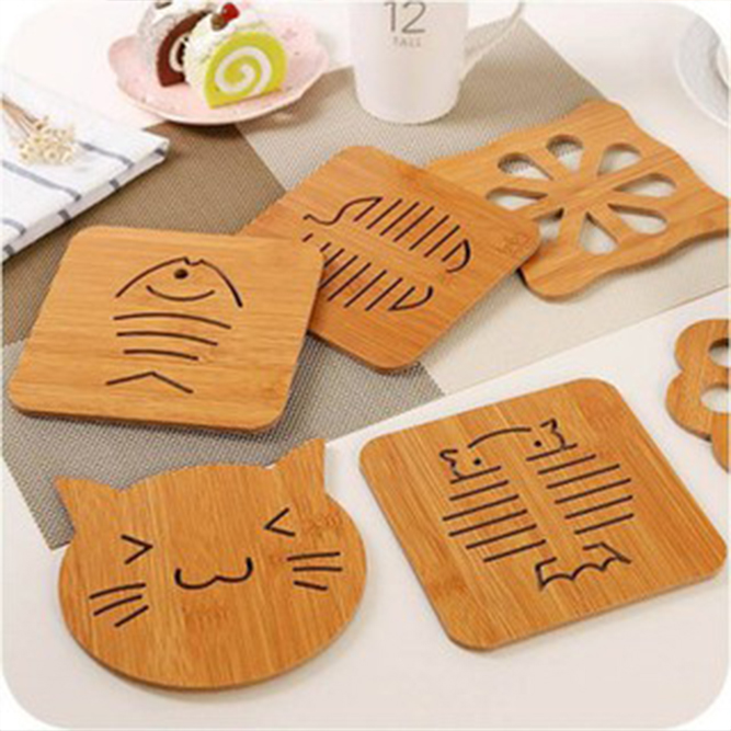 Đế lót ly, đế lót nồi gỗ size 9,5cm