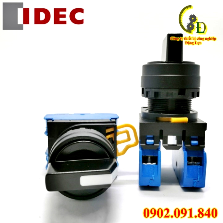 [BẢO HÀNH 1 ĐỔI 1] Công tắc xoay 3 vị trí phi 22 2NO tự giữ IDEC YW1S-3E02