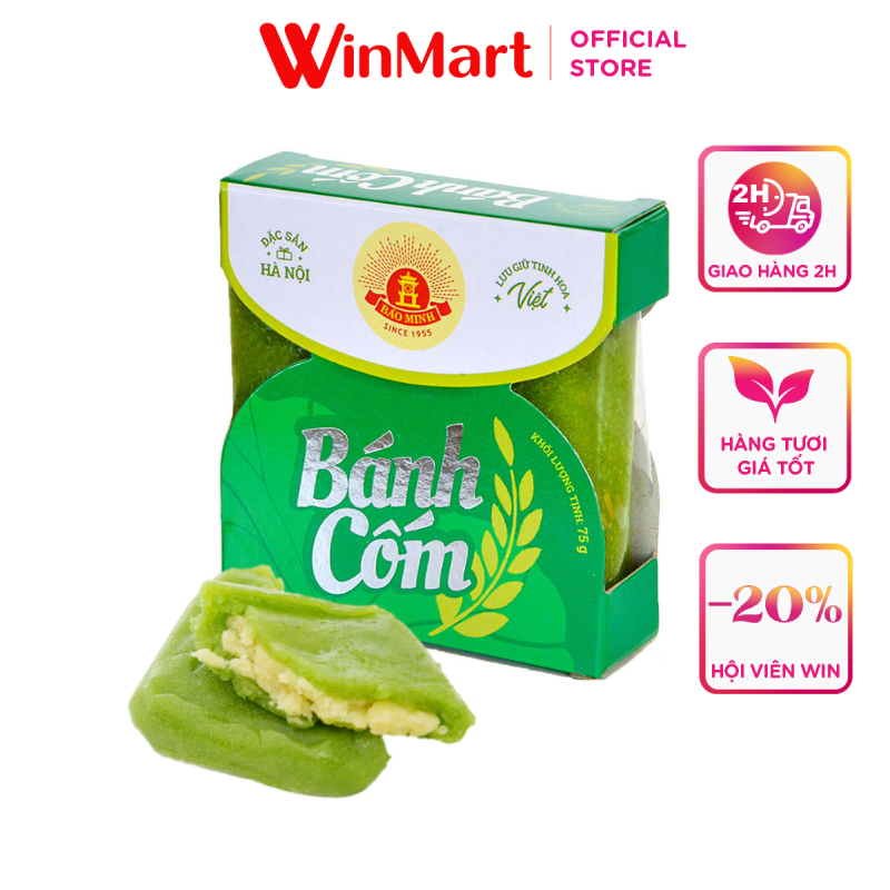 - Bánh cốm đậu xanh trần Bảo Minh 85g