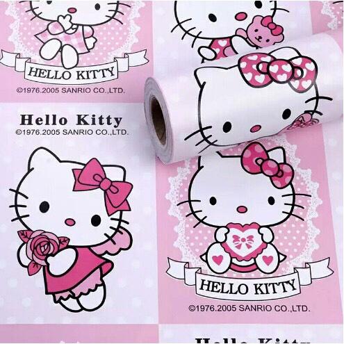 5 Mét Decal Giấy Dán Tường Khổ 45cm Có Sẵn Keo - BỘ SƯU TẬP TEM KITTY PT04611