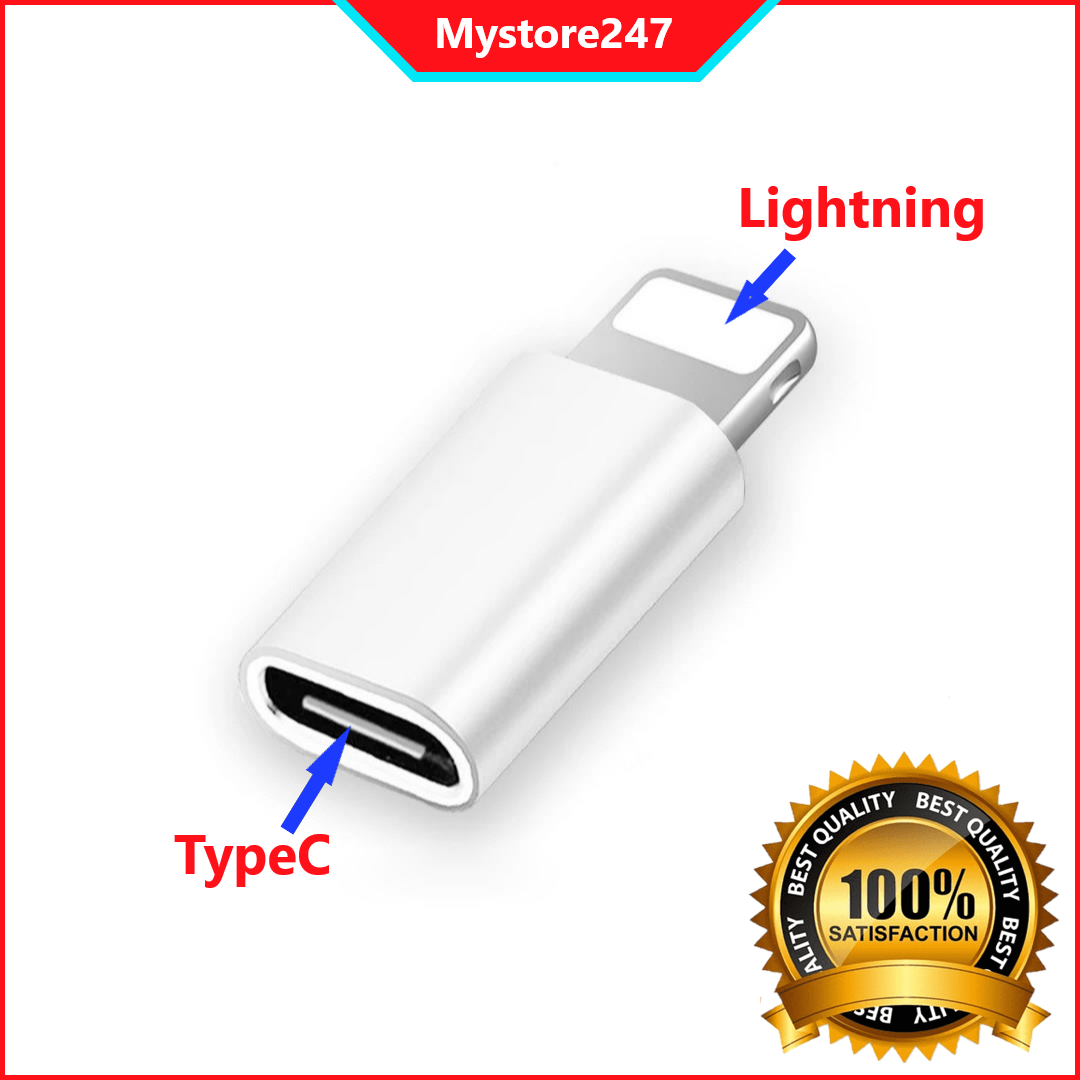Đầu chuyển đổi sạc chân Type C sang chân dành cho Ip (Lighning)