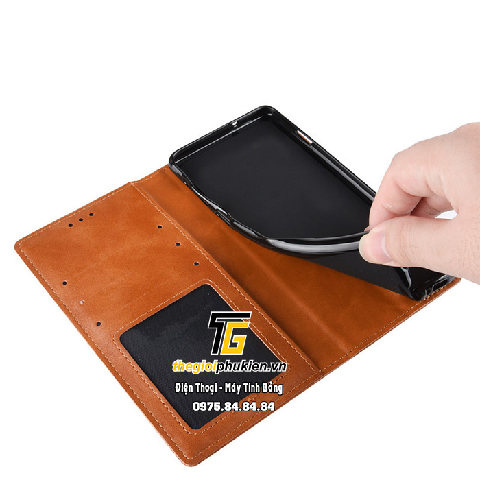 Bao da Nokia 5.3 dạng ví Luxury Leather