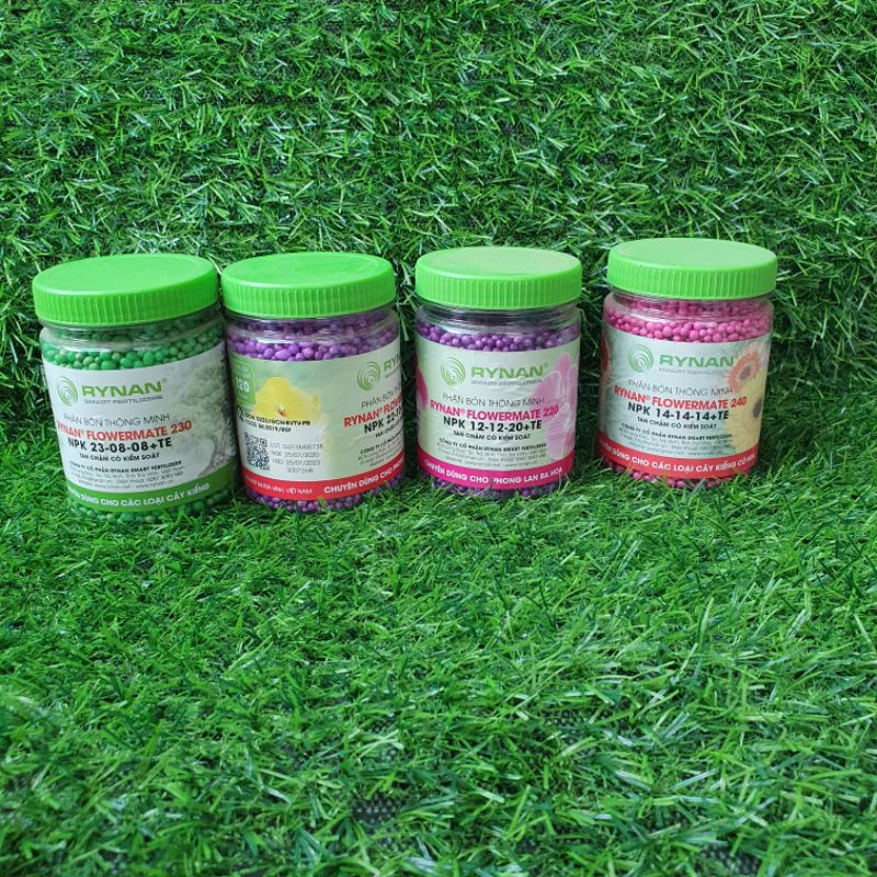 Phân tan chậm rynan giúp kích thích ra hoa,phân bón lan lọ 150g