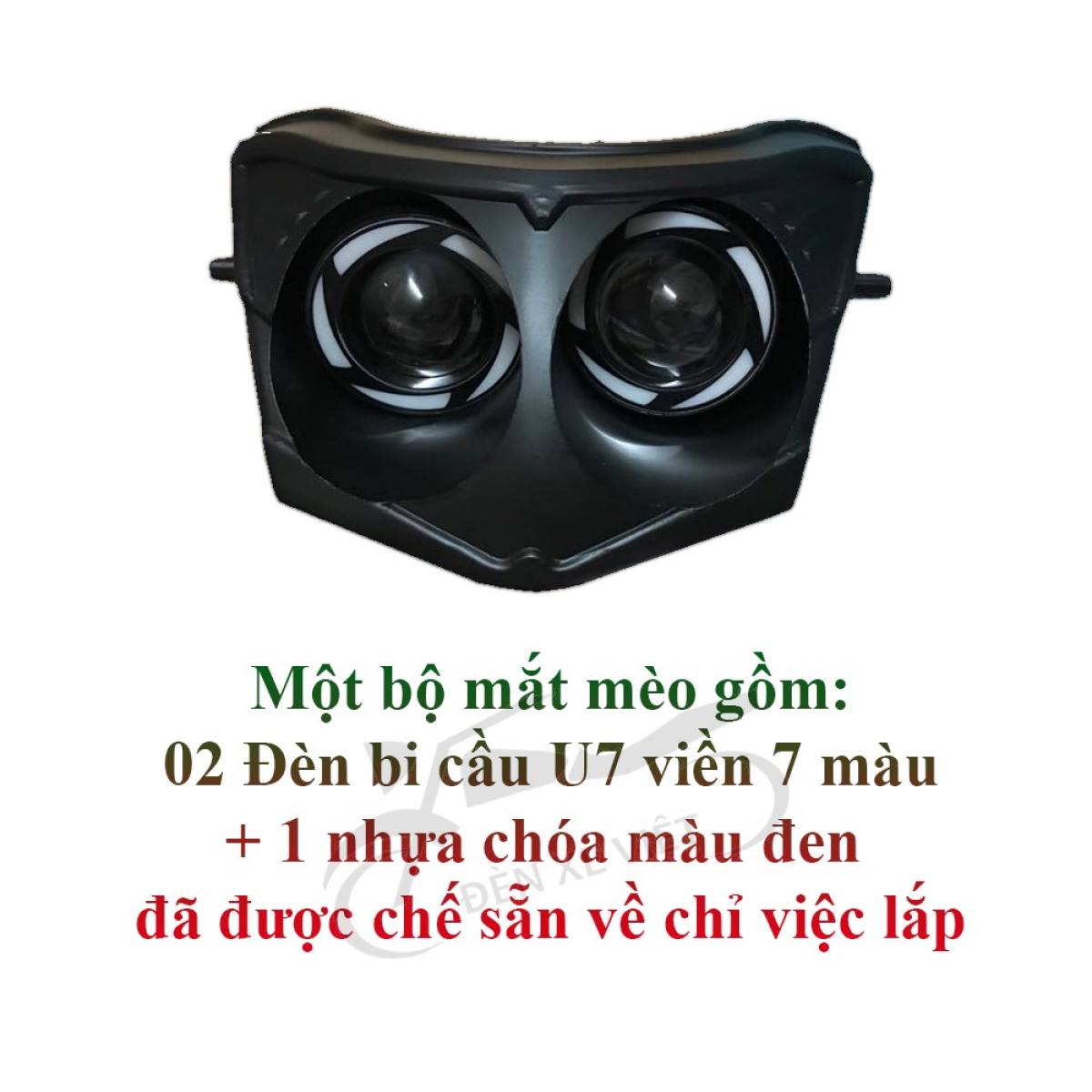 Đèn pha mắt cú mèo xe wave a 50,100,110cc wave s 100cc, rs 100cc, rsx 100cc