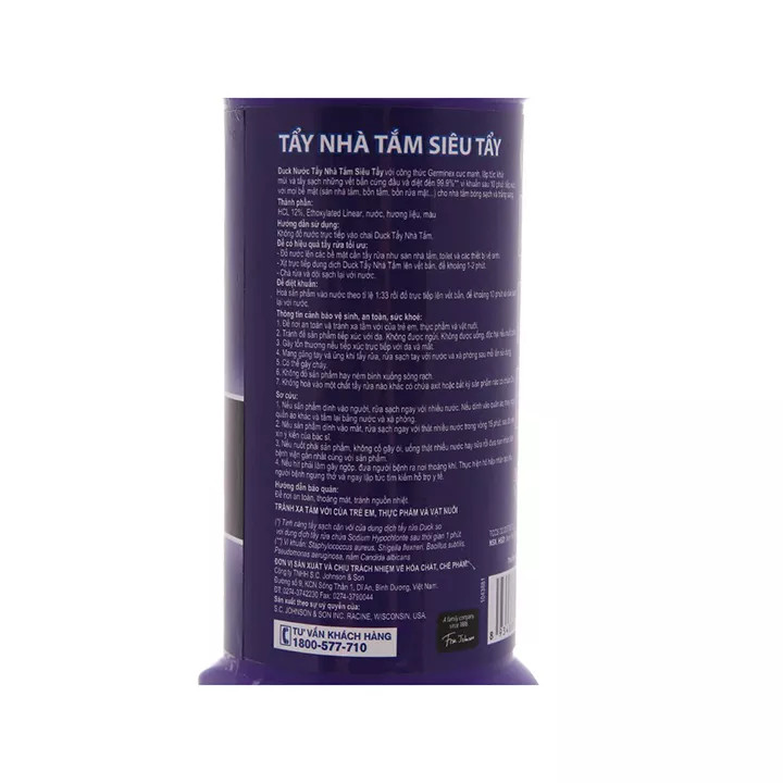 [HCM]Nước tẩy nhà tắm Duck siêu tẩy 900ml
