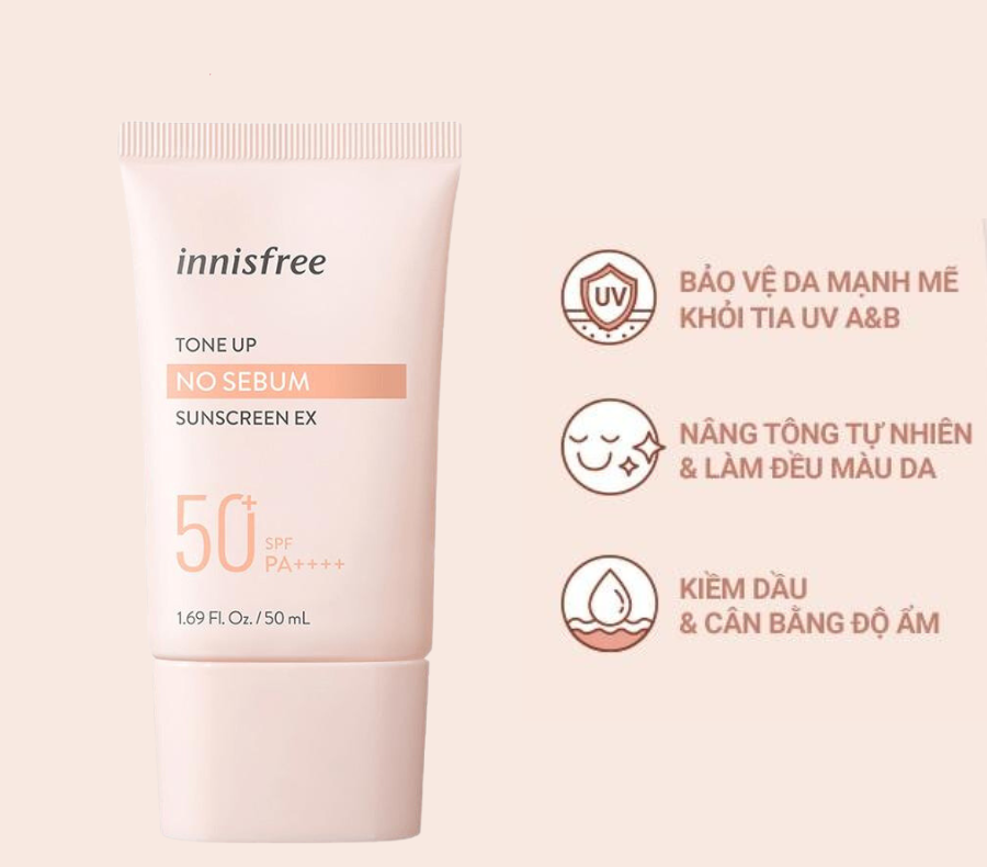 [Hàn Quốc - Mẫu Mới ] Kem Chống Nắng Innisfree Intensive Sunscreen 50ml